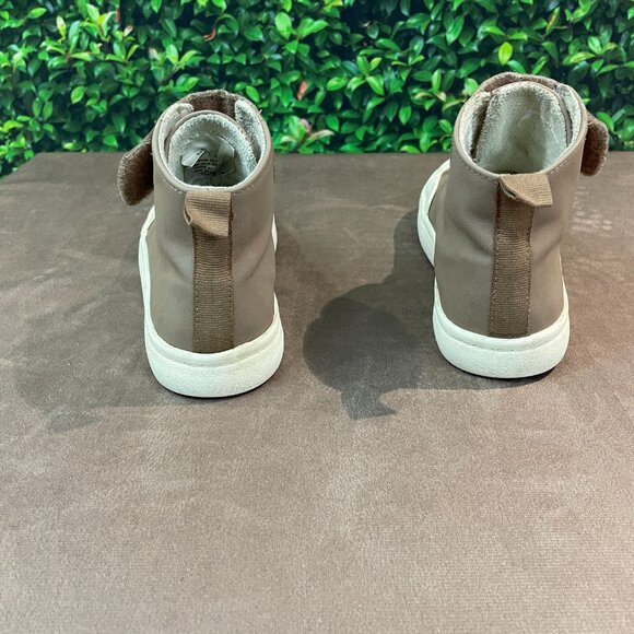 H&M Boys Beige Warm Lined High Top Velcro Slip On Shoes Size 13.5 (SKU: 103B) - Picture 4 of 8